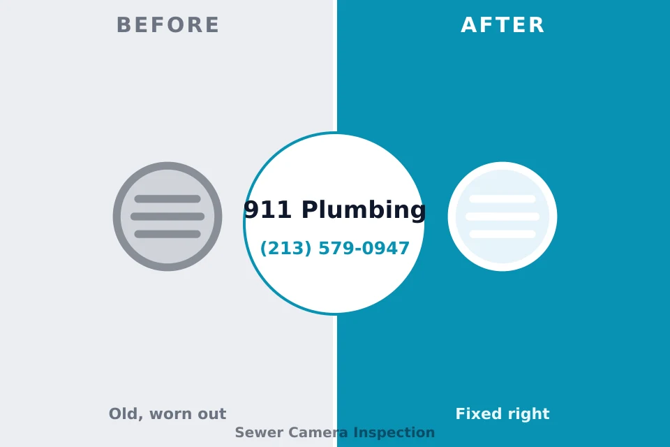 Before and after: plumbing company Rendon, TX